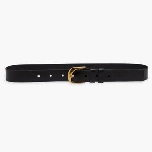 NWOT Frame Twist Buckle Leather Belt in Black